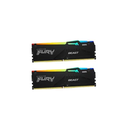 Комплект модулей памяти Kingston Fury Beast RGB (AMD+Intel), KF556C36BBEAK2-16, DDR5, 16 GB