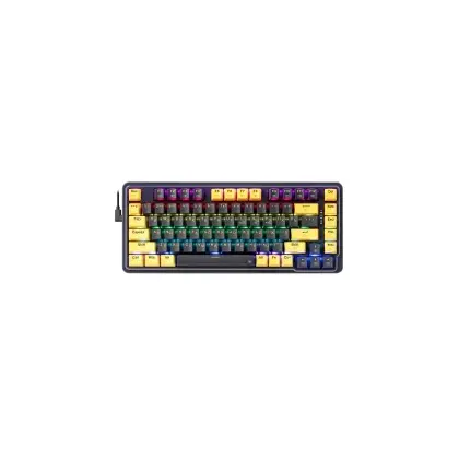 Клавиатура USB, Redragon Elf RU, фиолетовый/желтый
