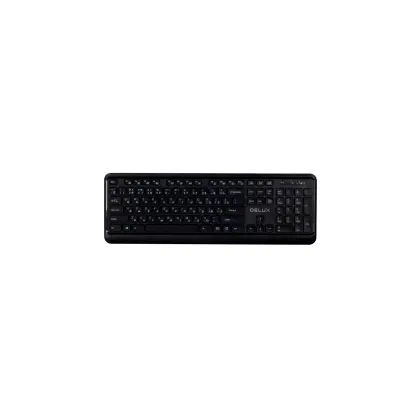 Клавиатура USB, Delux DLK-1900OGB, ultra slim, multimedia 14 hotkeys, black