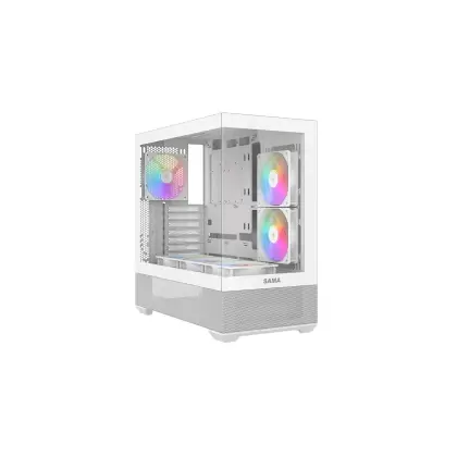 Корпус ATX midi tower SAMA, V40 , (Без БП) , White