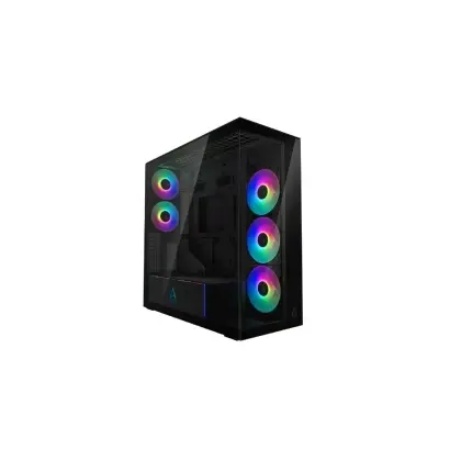 Корпус ATX midi tower Arctic Cooling Xtender VG ACPCC00019A, (без БП), Зеркально черный