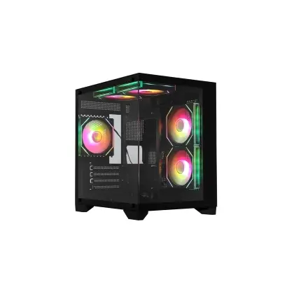 Корпус ATX midi tower Wintek, AQUABOX S05-B TG, (без БП), Black