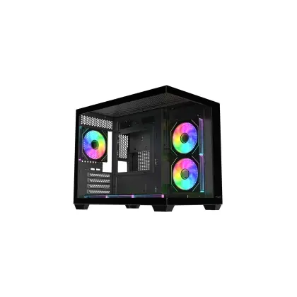 Корпус mATX midi tower FSP S342-BA, (без БП), Black