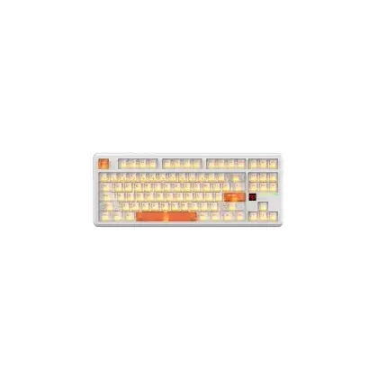 Клавиатура USB, Attack Shark X87 Ultra Ice Orange, оранжевый