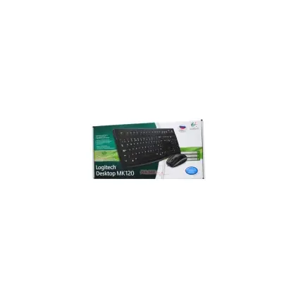 Клавиатура и мышь, USB, Logitech MK120 Desktop, Optical mouse, [920-002561], black