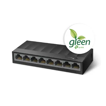 Коммутатор TP-Link LS1008G Неуправляемый/8x 10/100/1000 Мбит/с RJ45/Без uplink/Без PoE