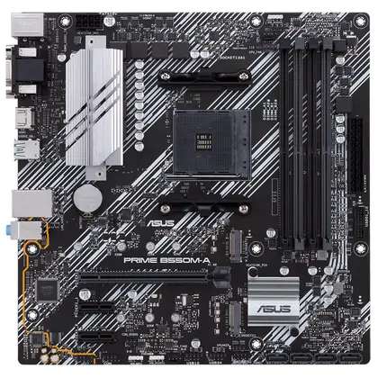 Материнская плата ASUS PRIME B550M-A AM4 4xDDR4 4xSATA3 RAID 2xM.2 DVI-D D-Sub HDMI mATX