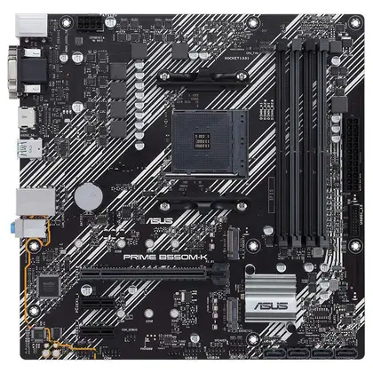 Материнская плата ASUS PRIME B550M-K AM4 4xDDR4 4xSATA3 RAID 2xM.2 DVI-D D-Sub HDMI mATX