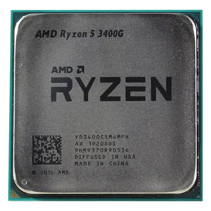 Процессор AMD Ryzen 5 3400G 3000 Series AM4/4C/8T/3.7GHz Base/4.2GHz Max/6MB/OEM