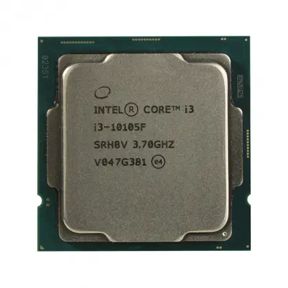 Процессор Intel Core i3-10105F 10th LGA1200/4C/8T/3.7GHz Base/4.4GHz Max/6MB/BOX