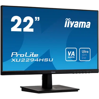 Монитор iiyama XU2294HSU-B1 21.5" VA/1920×1080/75Hz/4ms/HDMI/DisplayPort/VGA/USB x2 XU2294HSU-B1