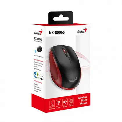 Компьютерная мышь Genius NX-8006S Red