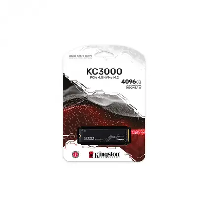 SSD накопитель Kingston KC3000 4TB M.2 2280/NVMe/PCIe 4.0/7000MB/s Read/7000MB/s Write SKC3000D/4096G