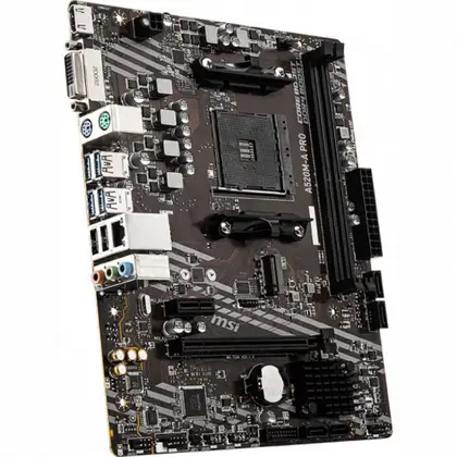 Материнская плата MSI A520M-A PRO AM4 A520 2xDDR4 4xSATA3 RAID 1xM.2 HDMI DVI mATX