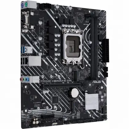Материнская плата ASUS PRIME H610M-E D4-CSM LGA1700/Intel H610/2xDDR4/2xM.2/1xPCI-E x16, Micro-ATX