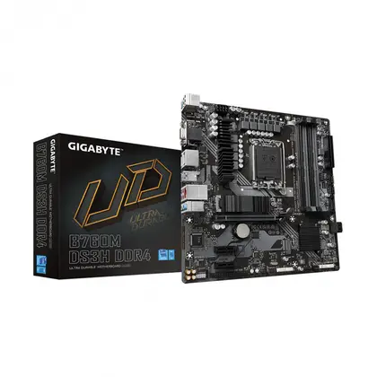 Материнская плата GIGABYTE B760 DS3H DDR4 LGA1700/Intel B760/4xDDR4/2xM.2/1xPCI-E x16, Standard-ATX