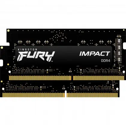 Оперативная память для ноутбука Kingston Fury Impact 64GB (2x32GB) DDR5/5600MHz/SO-DIMM/CL40 KF556S40IBK2-64