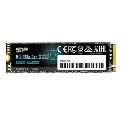 SSD накопитель Silicon Power P34A60 512GB M.2 2280/NVMe/PCIe 3.0/2200MB/s Read/1600MB/s Write SP512GBP34A60M28