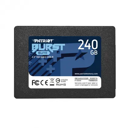 SSD накопитель Patriot Burst Elite 240GB 2.5"/SATA/450MB/s Read/320MB/s Write PBE240GS25SSDR