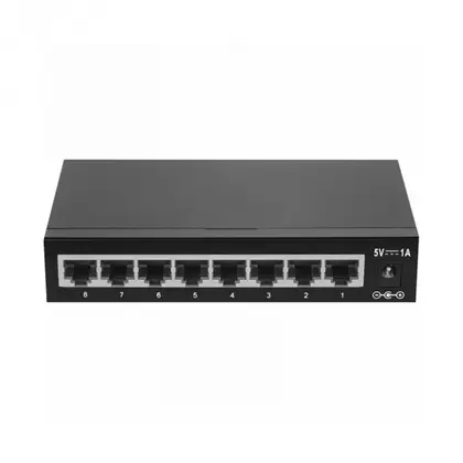Коммутатор BDCOM S1508D Неуправляемый/8x1GbE/Без Uplink/Без PoE