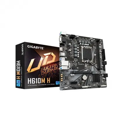 Материнская плата GIGABYTE H610M H LGA1700/Intel H610/2xDDR 5/1xM.2/1xPCI-E x16, Micro-ATX