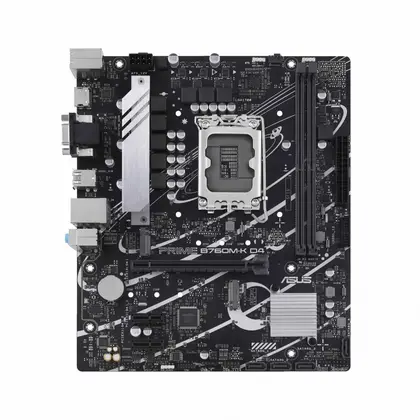 Материнская плата ASUS PRIME B760M-K LGA1700/Intel B760/2xDDR5/2xM.2/1xPCI-E x16, Micro-ATX