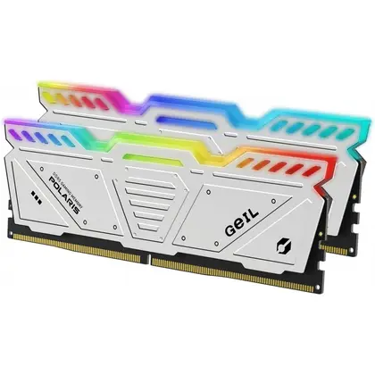 Оперативная память 32GB Kit (2x16GB) GEIL POLARIS RGB 5600Mhz DDR5 PC5-44800 46-46-46-90 1.35V GOSW532GB5600C46DC White