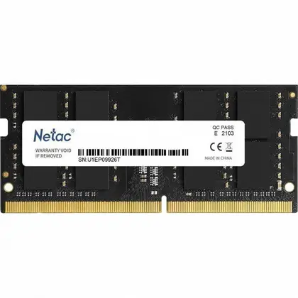 Модуль памяти для ноутбука Netac Basic, NTBSD4N32SP-16, DDR4 SO-DIMM, 16Gb, 3200Mhz, C22