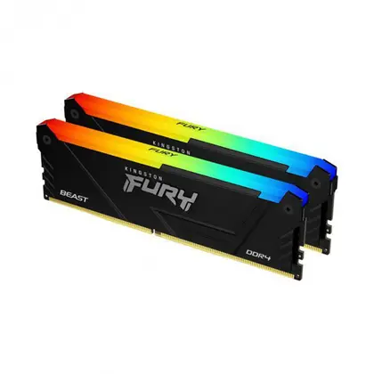 Оперативная память Kingston Fury Beast RGB 32GB (2x16GB) DDR4/3200MHz/DIMM/CL16 KF432C16BB12AK2/32