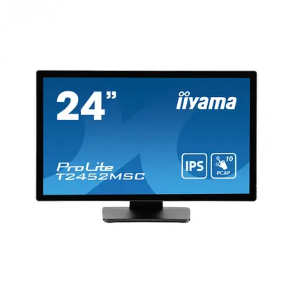 Монитор Iiyama ProLite T2452MSC-B1 23.8" IPS/1920×1080/60Hz/5ms/HDMI x1/DisplayPort x1/USB 3.2 (Gen1) x2/Mini-jack/2x1W T2452MSC-B1