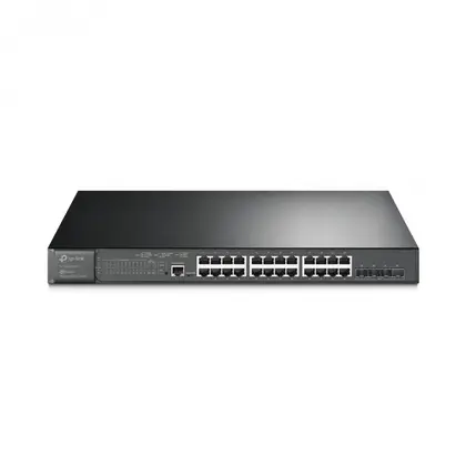Коммутатор TP-Link TL-SG3428XMP L2+/24x1G RJ45/4x10G SFP+/24x PoE+ 384W SG3428XMP