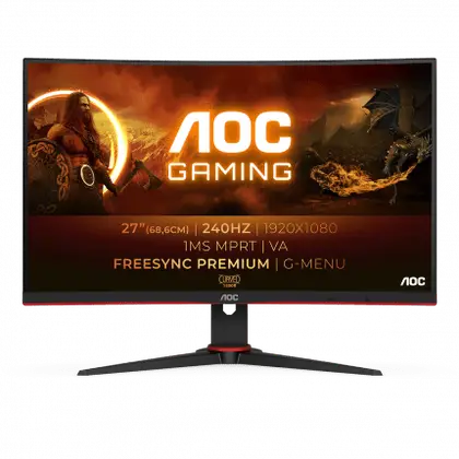 Монитор AOC C27G2Z3 27" VA/1920×1080/280Hz/0.5ms/HDMI x2/DisplayPort/Earphone C27G2Z3/BK/01