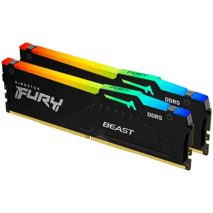Оперативная память Kingston Fury Beast RGB 16GB (2x8GB) DDR5/6000MHz/DIMM/CL36 KF560C36BBEAK2-16