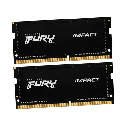 Оперативная память для ноутбука Kingston Fury Impact 32GB (2x16GB) DDR5/6000MHz/SO-DIMM/CL38 KF560S38IBK2-32