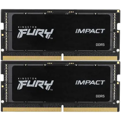 Оперативная память для ноутбука Kingston Fury Impact 32GB (2x16GB) DDR5/6400MHz/SO-DIMM/CL38 KF564S38IBK2-32