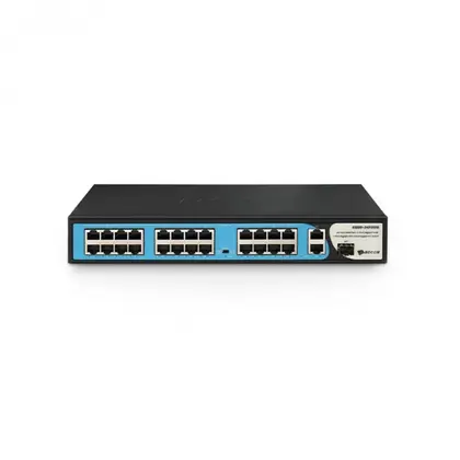 Коммутатор BDCOM S1200-24P2G1S Неуправляемый/24x100M PoE+/2x1G RJ45+1x1G SFP/PoE 280W