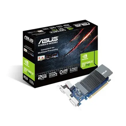 Видеокарта ASUS GeForce GT 710 Silent LP EVO GT710-SL-2GD5-BRK-EVO 2GB GDDR5 64-bit