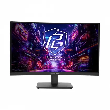 Монитор ASRock Phantom Gaming PG27QRT1B 27" VA/2560×1440/180Hz/1ms (MPRT)/HDMI 2.0 x2/DisplayPort 1.4/Headphone Out PG27QRT1B