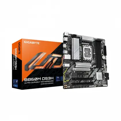 Материнская плата GIGABYTE B860M DS3H LGA1851/Intel B860/4xDDR5/2xM.2/1xPCI-E x16, Micro-ATX