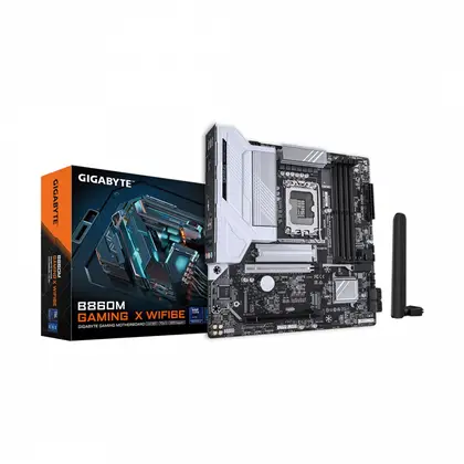 Материнская плата GIGABYTE B860M GAMING X WIFI6E LGA1851/Intel B860/4xDDR5/2xM.2/2xPCI-E x16, Micro-ATX