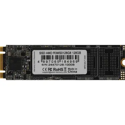 SSD накопитель AMD Radeon R3 128GB M.2 2280/SATA/520MB/s Read/450MB/s Write R3MS0128G8