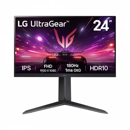 Монитор LG 24GS65F 24" IPS/1920×1080/180Hz/1ms (GtG)/HDMI2.0 x1/DisplayPort (DP1.4) x1/Headphone Out x1 24GS65F-B