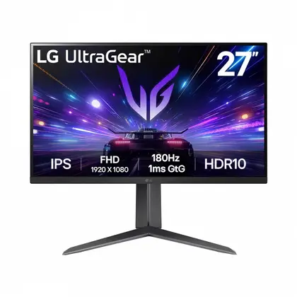 Монитор LG 27GS65F-B 27" IPS/1920×1080/180Hz/1ms (GtG)/HDMI x1/DisplayPort 1.4 27GS65F-B