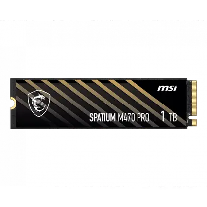SSD накопитель MSI SPATIUM M470 PRO 1TB M.2 2280/NVMe/PCIe 4.0/6000MB/s Read/4500MB/s Write S78-440L0J0-P83