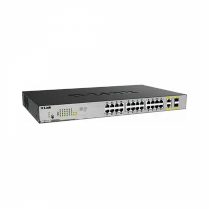 Коммутатор D-Link DGS-1026MP Неуправляемый/24x10/100/1000Base-T/2xCombo 1000Base-T/SFP/IEEE 802.3af/at 370 W DGS-1026MP/B2A