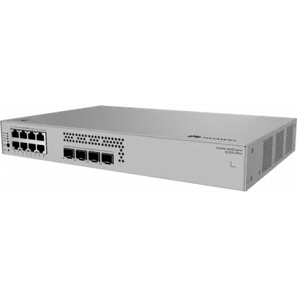 Коммутатор HUAWEI S220S-8P4J (L2, 8*10/100/1000BASE-T PoE+ ports 128W, 4*2.5GE SFP ports, AC power, Fanless)