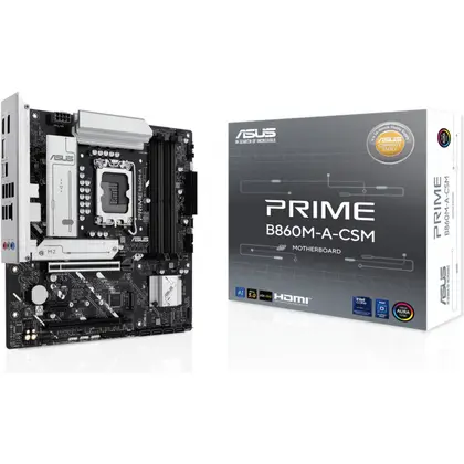 Материнская плата ASUS PRIME B860M-A-CSM LGA1851/Intel B860/4xDDR5/2xM.2/2xPCI-E x16, Micro-ATX