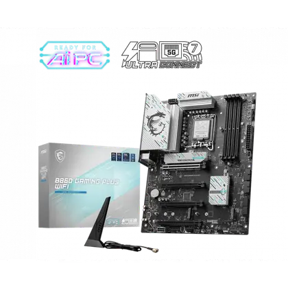 Материнская плата MSI B860 GAMING PLUS WIFI LGA1851/Intel B860/4xDDR5/3xM.2/4xPCI-E x16, Standard-ATX
