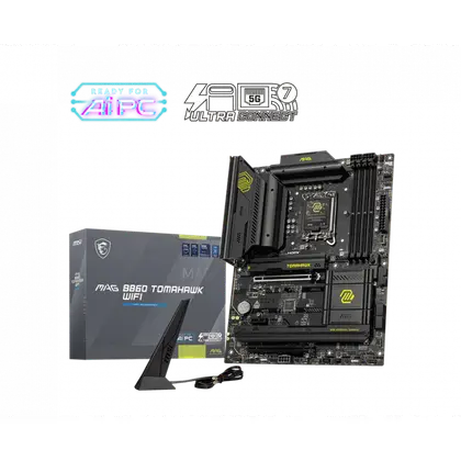 Материнская плата MSI MAG B860 TOMAHAWK WIFI LGA1851/Intel B860/4xDDR5/3xM.2/2xPCI-E x16, Standard-ATX