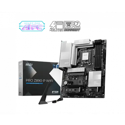 Материнская плата MSI PRO Z890-A WIFI LGA1851/Intel Z890/4xDDR 5/4xM.2/3xPCI-E x16, Standard-ATX